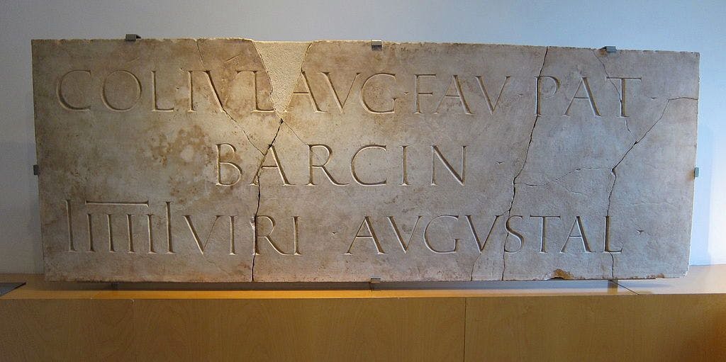 Roman inscriptions (Jay Cross CC BY 2.0 Wikimedia Commons)
