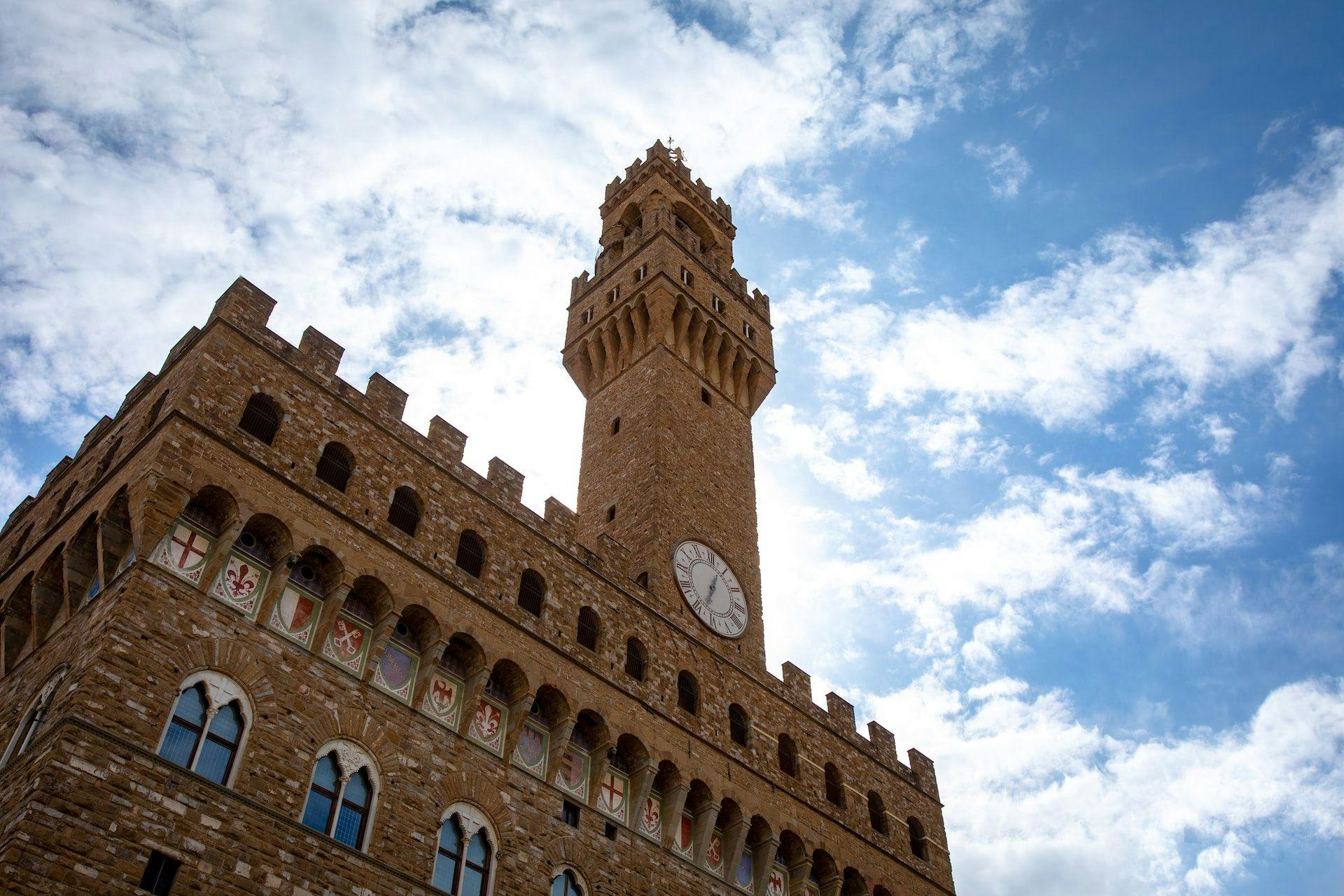 Palazzo Vecchio, in which the Roman theater museum is located.