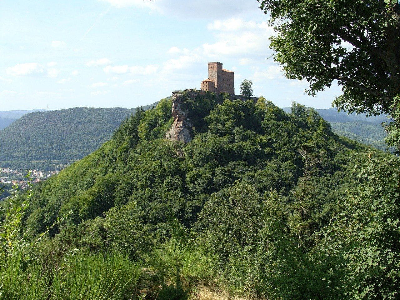 View of Trifels from Anebos ruins