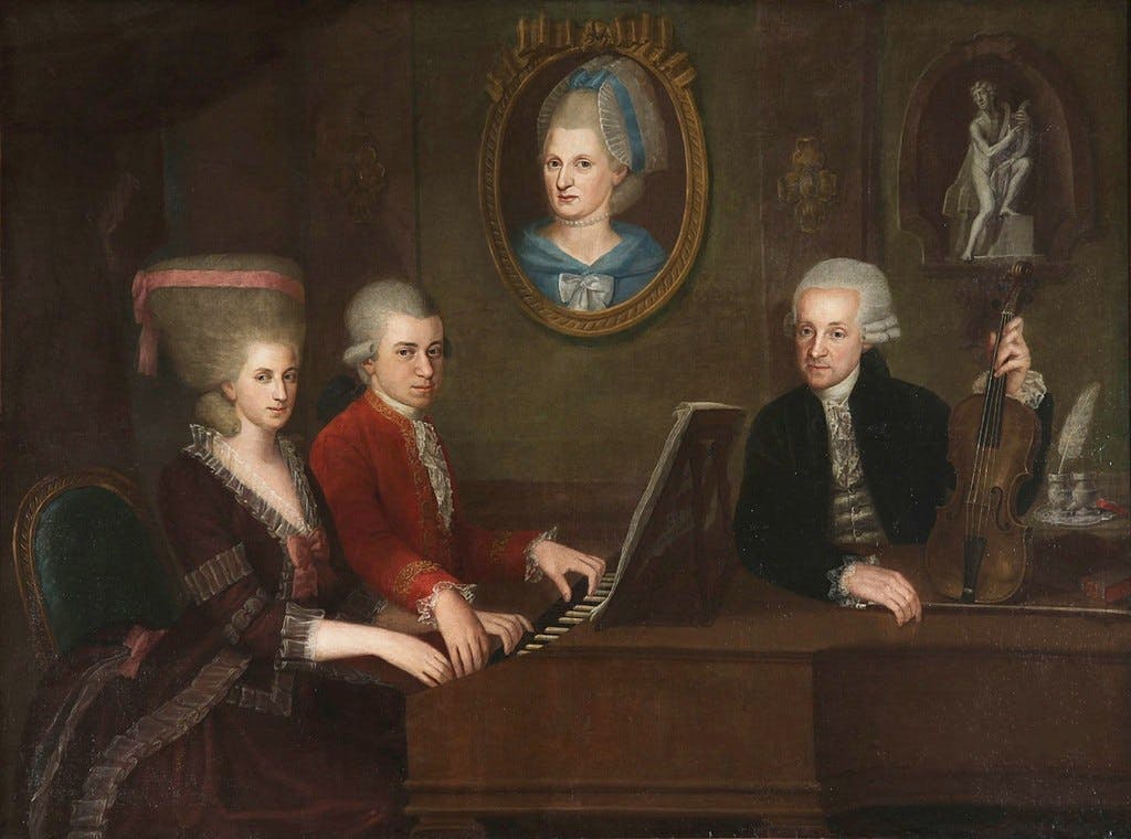 Mozart's family portrait