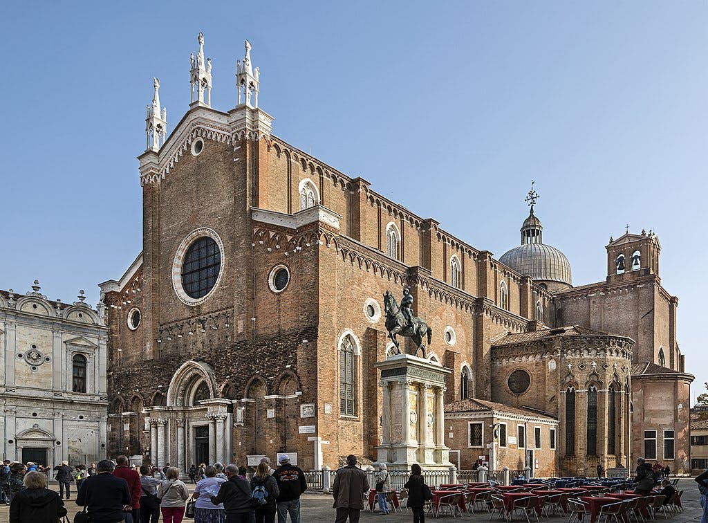 Exterior of Santi Giovanni e Paolo (Venice) from Campo San Zanipolo (by CC BY-SA 4.0  Wikimedia Commons)